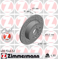 480.1546.52 Brzdový kotúč SPORT BRAKE DISC COAT Z ZIMMERMANN