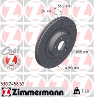 530.2458.52 Brzdový kotúč SPORT BRAKE DISC COAT Z ZIMMERMANN