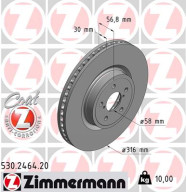 530.2464.20 Brzdový kotúč COAT Z ZIMMERMANN