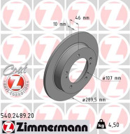 540.2489.20 Brzdový kotúč COAT Z ZIMMERMANN