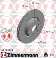 550.5601.20 Brzdový kotúč COAT Z ZIMMERMANN