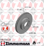 590.2561.20 Brzdový kotúč COAT Z ZIMMERMANN