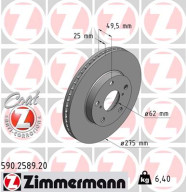 590.2589.20 Brzdový kotúč COAT Z ZIMMERMANN