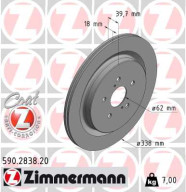 590.2838.20 Brzdový kotúč COAT Z ZIMMERMANN