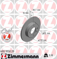 600.1050.20 Brzdový kotúč COAT Z ZIMMERMANN