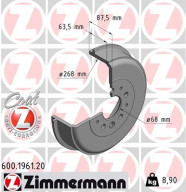 600.1961.20 Brzdový bubon COAT Z ZIMMERMANN