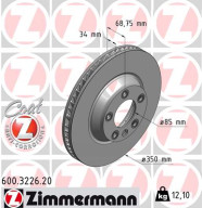 600.3226.20 Brzdový kotúč COAT Z ZIMMERMANN