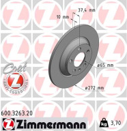 600.3263.20 Brzdový kotúč COAT Z ZIMMERMANN