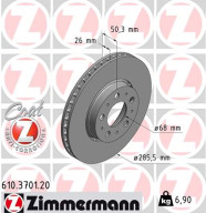 610.3701.20 Brzdový kotúč COAT Z ZIMMERMANN