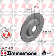 610.3732.52 Brzdový kotúč SPORT BRAKE DISC COAT Z ZIMMERMANN