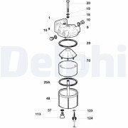 5836B250 Palivový filter DELPHI