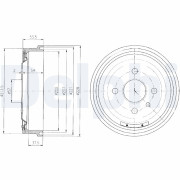 BF151 Brzdový bubon DELPHI