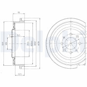 BF273 Brzdový bubon DELPHI