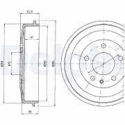BF323 Brzdový bubon DELPHI