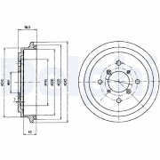 BF450 Brzdový bubon DELPHI