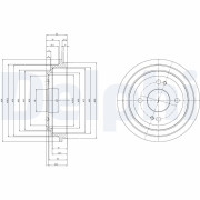 BF516 Brzdový bubon DELPHI