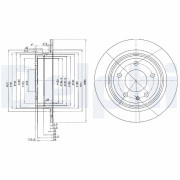 BG2211 Brzdový kotúč DELPHI