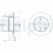 BG2375 Brzdový kotúč DELPHI
