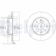 BG2379 Brzdový kotúč DELPHI
