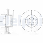 BG2711 Brzdový kotúč DELPHI