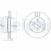 BG2757 Brzdový kotúč DELPHI