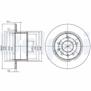 BG2870 Brzdový kotúč DELPHI