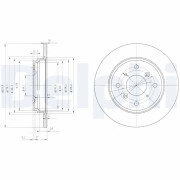 BG3062 Brzdový kotúč DELPHI