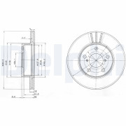 BG3151 Brzdový kotúč DELPHI