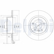 BG3227 Brzdový kotúč DELPHI