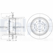 BG3543 Brzdový kotúč DELPHI