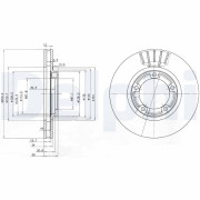 BG3590 Brzdový kotúč DELPHI