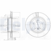 BG3938 Brzdový kotúč DELPHI