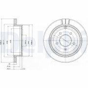 BG4177 Brzdový kotúč DELPHI