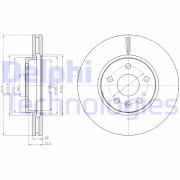 BG4191 Brzdový kotúč DELPHI