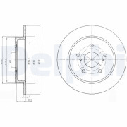 BG4222 Brzdový kotúč DELPHI