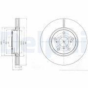 BG4236C Brzdový kotúč DELPHI