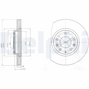 BG4256 Brzdový kotúč DELPHI