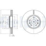 BG4338C Brzdový kotúč DELPHI
