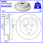 BG4826C Brzdový kotúč DELPHI