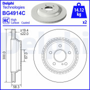 BG4914C Brzdový kotúč DELPHI