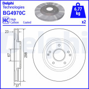 BG4970C Brzdový kotúč DELPHI