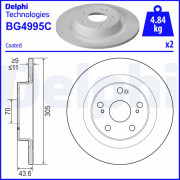 BG4995C Brzdový kotúč DELPHI