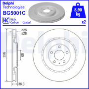 BG5001C Brzdový kotúč DELPHI