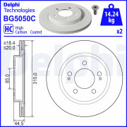 BG5050C Brzdový kotúč DELPHI