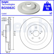 BG5082C Brzdový kotúč DELPHI