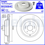 BG5084C Brzdový kotúč DELPHI