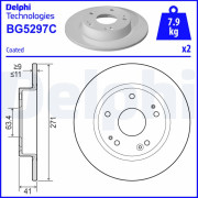 BG5297C Brzdový kotúč DELPHI