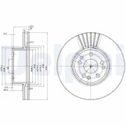 BG739 Brzdový kotúč DELPHI
