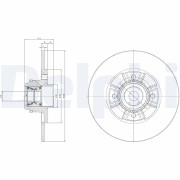 BG9114RSC Brzdový kotúč DELPHI