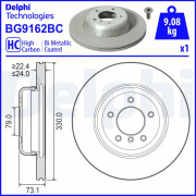 BG9162BC Brzdový kotúč DELPHI